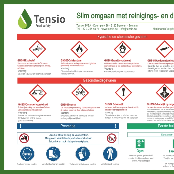 Slim omgaan met reinigings- en desinfectiemiddelen